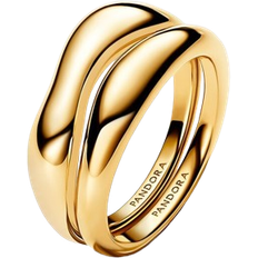 Pandora Organically Shaped Stacking Rings - Gold