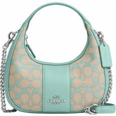 Coach Carmen Mini Crossbody in Signature Jacquard - Silver/Faded Blue