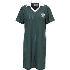 Adidas Polyester Dresses Adidas Adicolor 3-Stripes Pinstripe Dress Mineral Green