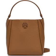 Solid Colours Bucket Bags Tory Burch Women's Mcgraw Small Bucket Bag Tiramisu Brown