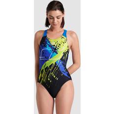 Yellow Swimsuits Arena Women's Funny Spot Swimsuit V Back LB Swimsuit 38, multi