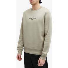 Fred Perry Beige Jumpers Fred Perry Men's Embroidered Sweater Warm