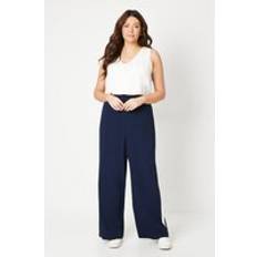 Wallis Curve Side Stripe Elastic Straight Leg Trouser Navy