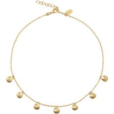 Caroline Svedbom Petite Shell Choker Necklace - Gold