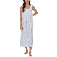 Eileen West Women's Floral Lace-Trim Ballet Nightgown Watercolor