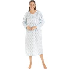 Blue - Women Nightgowns Camille Classic Polka Dot Nightdress Aqua 18-20