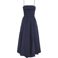 Polo Ralph Lauren M Dresses Polo Ralph Lauren Smocked Cotton Midi Dress Blue