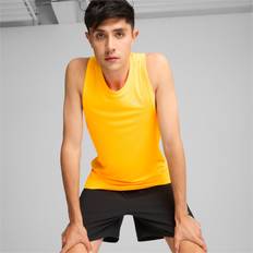 Puma Men Tank Tops Puma Favorite Sleeveless T-shirt Yellow Man