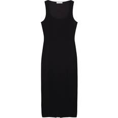 XXL Dresses Mango Midi-dress with straps black Woman Black