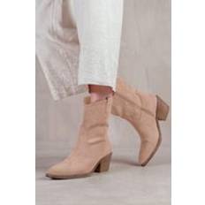 Beige - Women High Boots Where's That From Womens 'Rodeo' Boots With Beige