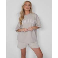 Kaiia Oversized T-shirt Stone