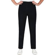 Alfred Dunner Womens Stretch Mid-Rise Average Length Pant, Black