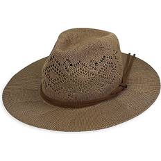 Marcus Adler Women's Packable Panama Hat Dark Tan one-size