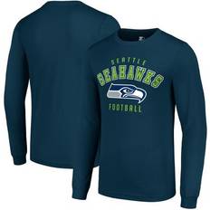 Starter Men's Navy Seattle Seahawks Long Sleeve T-Shirt