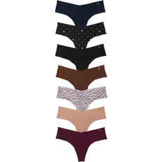 Victoria's Secret No Show Thong Panties 7-packs - Essential Mix