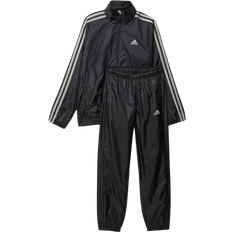 Adidas Kid's Essentials 3-Stripes Fabric Sports Set - Black/Mgh Solid Gray (HR6335)
