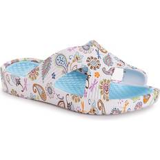 Turquoise - Women Slides Muk Luks Womens Spa Day Sandal, Turquoise