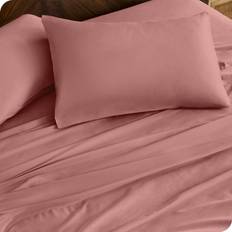 Bare Home Organic Cotton Bed Sheet Red (254x167.6cm)