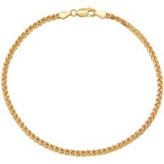 Giani Bernini Belk & Co Millimeter Solid Round Wheat Chain Bracelet in Gold Over Silver One Size