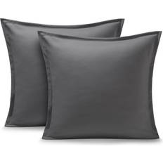 Bare Home Double Brushed Pillow Case Grey (66x66cm)