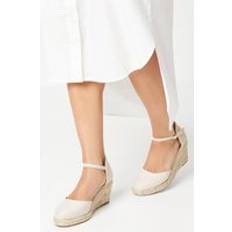 Dorothy Perkins Rocki Closed Toe Espadrille Wedges Nude