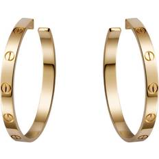 Cartier Earrings Cartier Womens Yellow Love 18ct Yellow-gold Earrings