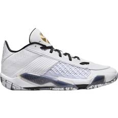 Women Basketball Shoes Nike Air Jordan XXXVIII Low - White/Black/Pure Platinum/Metallic Gold