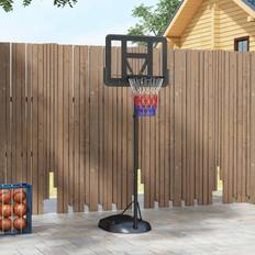 Basketball Hoops Sportnow 1.7-2.3m Basketball Hoop Stand w Weighted Base, Wheels Black
