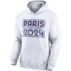 Paris 2024 Summer Olympics Fanatics Bold Outline Fleece Pullover Hoodie - White