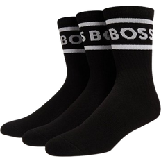 Hugo Boss Rib Stripe Socks 3-pack - Black