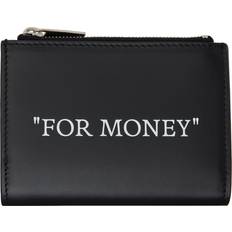 Off-White Black Quote Zipped Wallet - Black UNI