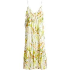 H&M Lace Maxi Dress - White/Yellow Bloomed