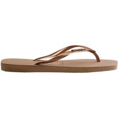 Havaianas Square Logo Metallic - Rose Gold