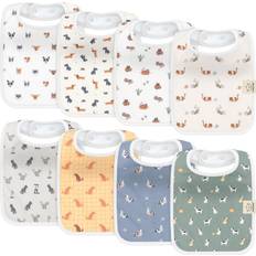 Keababies Coast Drool Bibs 8-pack Pets & Paws