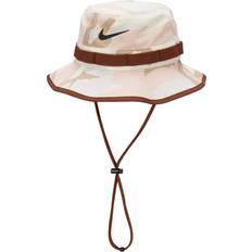 Sportswear Garment - Women Hats Nike Dri-FIT Apex Camo Print Bucket Hat - Coconut Milk/Brown/Black