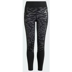 Girls - L Base Layer Adidas Optime 7/8 Leggings Grey Five Black Reflective Silver 11-12Y