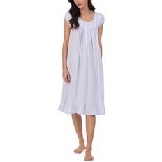 Eileen West Women's Cap-Sleeve Ruffled Waltz Nightgown Lavender