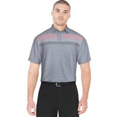 PGA tour Men's Stretch Moisture-Wicking Chest Stripe Golf Polo Shirt Tradedawn