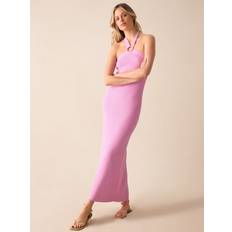 Ro&Zo Halterneck Rib Knit Maxi Dress