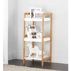 Aspect Kassi 3-tier white mdf bamboo storage Book Shelf