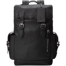 Ralph Lauren Pebbled Leather Backpack - Black