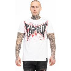 Tapout Herren Splashing T-Shirt, White/Red/Black