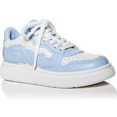 Alexander Wang Women's Puff Logo Low Top Platform Sneakers White/Blue