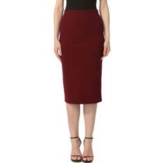 Red - Short Skirts Kimi + Kai Women's Pencil Skirt Wine Medium