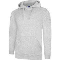 3XL - Unisex Polo Shirts Uneek UC509 Deluxe Hooded Sweatshirt XL, COLOUR: Heather Grey