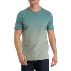 Kenneth Cole Men's 4-Way Stretch Dip-Dyed T-Shirt Teal