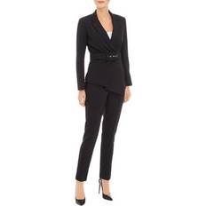 Tahari Asl Belted Pantsuit Black