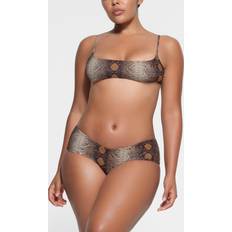 XXS Bikini Bottoms SKIMS Hipster Neutral Signature Desert Snake Print