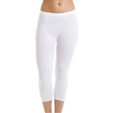 White Base Layer Trousers Camille Womens White Thermal Capri Long Johns