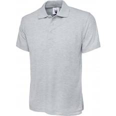 3XL - Unisex Polo Shirts Uneek UC124 Olympic Polo Shirt COLOUR: Heather Grey